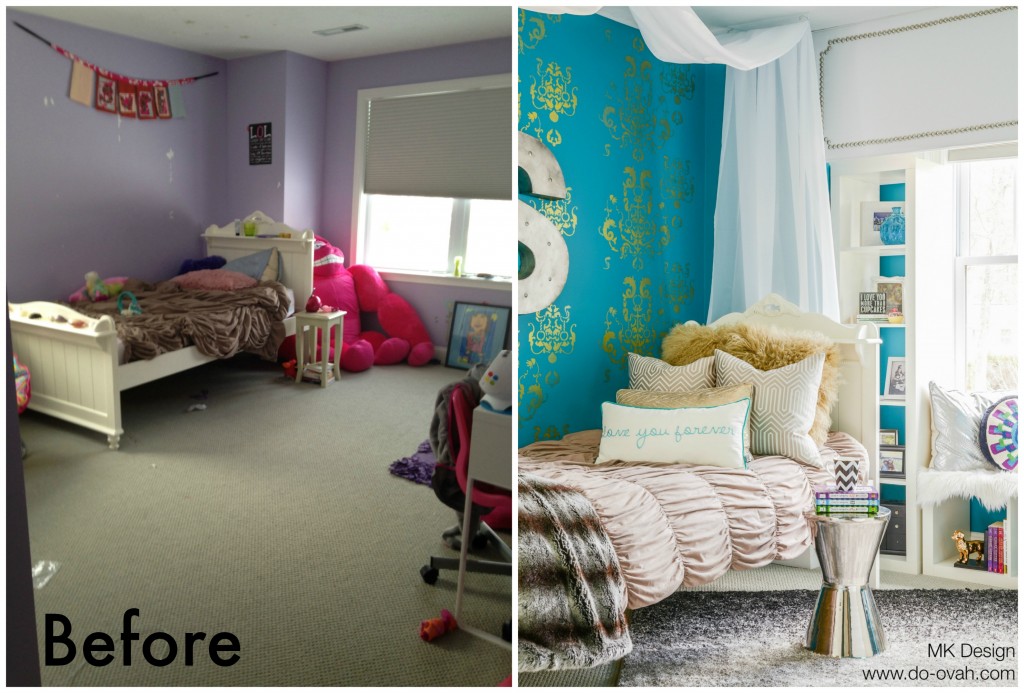 Tween Bedroom DoOvah Before and After